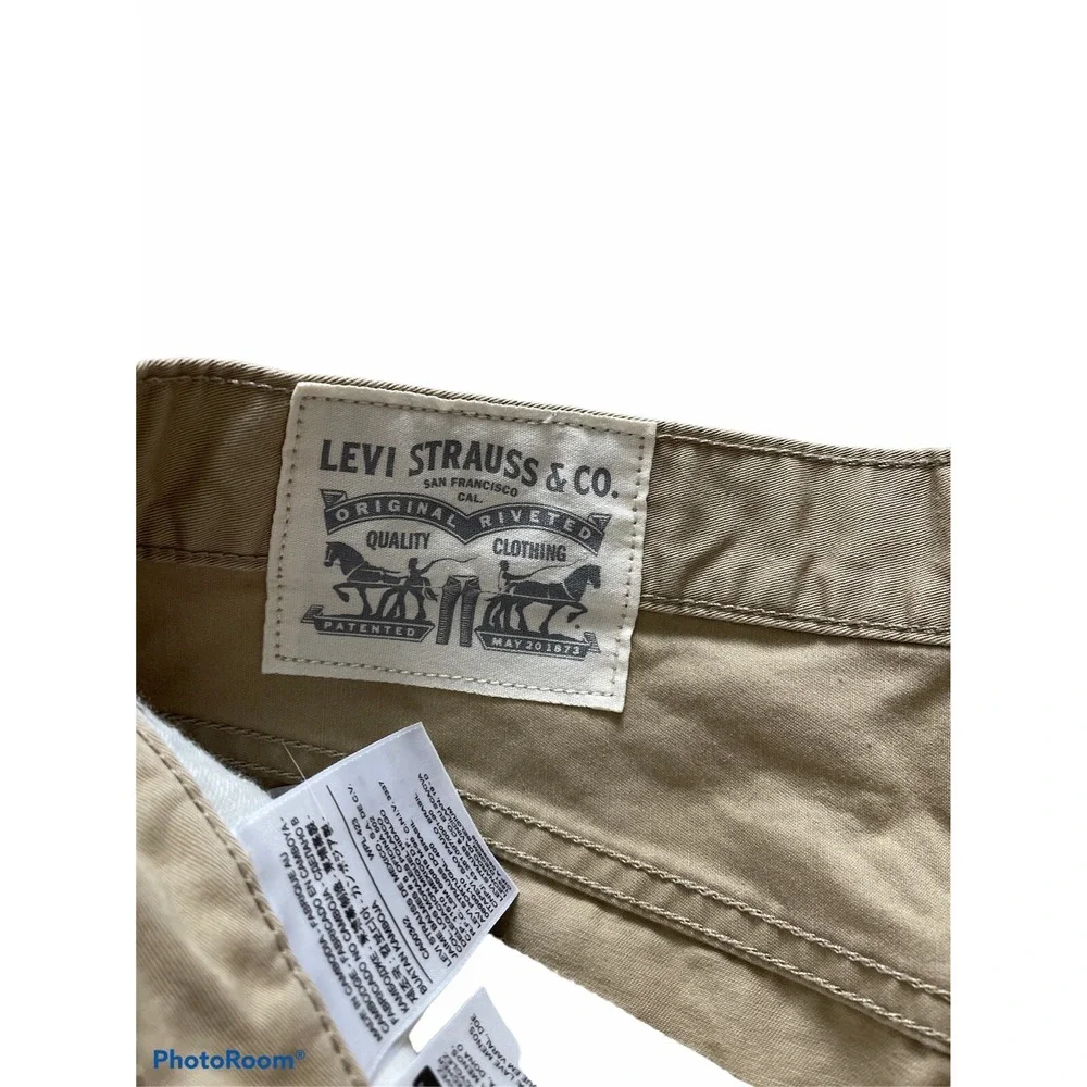 Levi's 31x32 Khaki 13151 Hybrid Trouser Chino Pants 100%‎ Cotton
